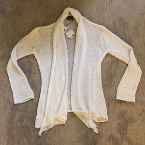 NWT wooden ships open front cardigan